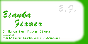 bianka fixmer business card
